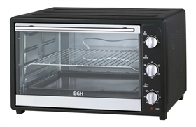 Horno Eléctrico Bgh 65 Lts 2200w Conveccion Negro Bhe65m19 